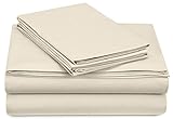 Pinzon 300-Thread-Count 100-Percent Cotton Percale Sheet Set, Twin, Ivory