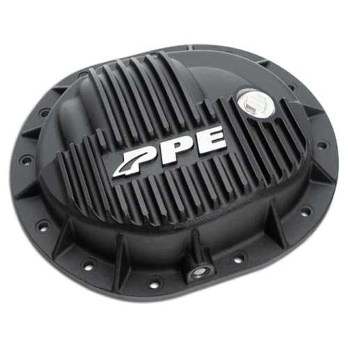 PPE Heavy Duty Rear Differential Cover 138051220 (Black) Compatible with 2020+ GM 1500 3.0L Duramax or 2014+ GM 1500 (V6 or V8 Gas)