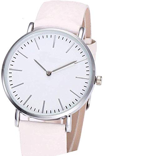 Image of crispy Analogue White To Pink Change Colour In Sun Light Dial Leather Girl's & Boy's Watch