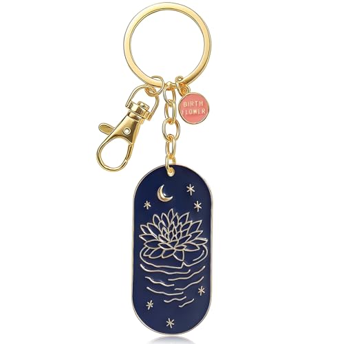 Porte-clés fleur de naissance coquelicots le cadeau idéal