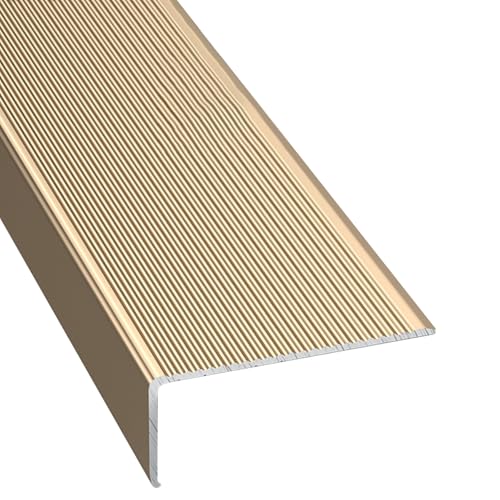 Borde de aluminio texturizado para peldaños y escalones de paso 2