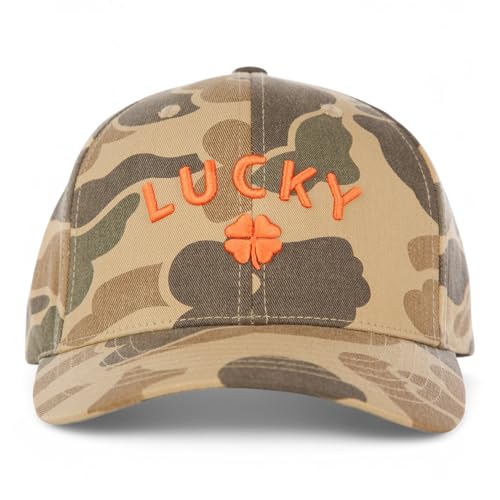 Lucky Brand Classic Cotton Adjustable | Dad Hat | Baseball Cap | Golf | Fishing | Low Profile | 5 Panel Design, Lucky - Camo