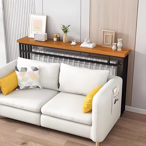 Mesa de sofá larga y estrecha para decorar salones modernos 8