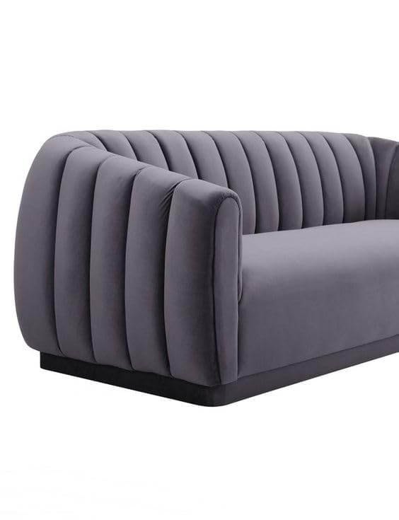 Image of Stylish & Modern Heavy Duty & Luxurious Traditional 3 Seater Sofa Chesterfield Sofa Arm Sofa Three Seater Sofa for Living Room Guest Room Hotels & Office. (Grey).