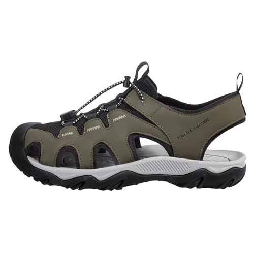 CAMEL CROWN Men's Hiking Sandals Anti-Slipping Athletic Water Shoes with Arch Support Closed Toe Summer Camping Sandal for Beach Outdoor