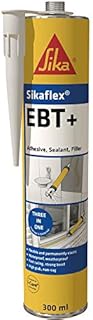 Sika Sikaflex EBT+ Clear | Multipurpose Hybrid Adhesive, Sealant and Filler for Internal, External Doors and Windows - White - 300 ml