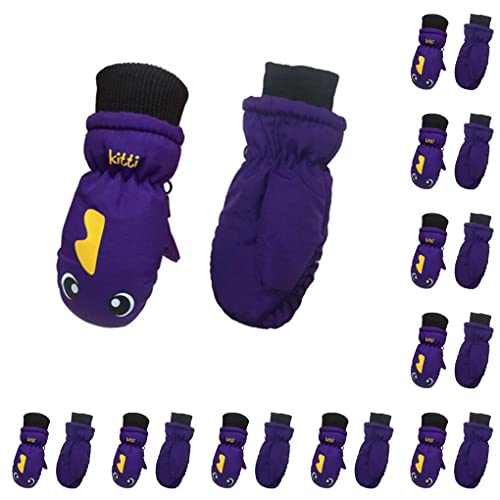 XUSIJAKQ1 10 Conjuntos de 1 par de luvas infantis de inverno à prova d'água acessórios portáteis fá