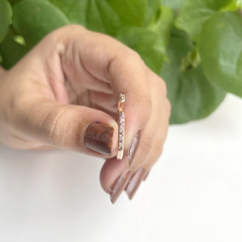 Purple Amethyst & White Diamond Open Wedding Band For Women, 14k Gold Finish Amethyst Wedding Band, Ladies Alternate Diamond Ring