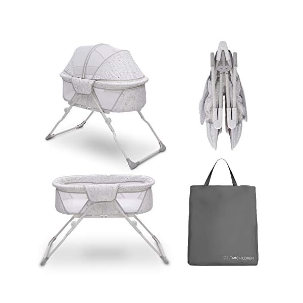 Delta Children EZ Fold Ultra Compact Travel Bassinet