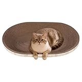 Cat Scratcher Cardboard – Corrugated Scratching Bed | Breathable Furniture Protector Couch – Enrichment Play & Sleep Floor Lounge for Small Large Kittens Indoor Outdoor Use