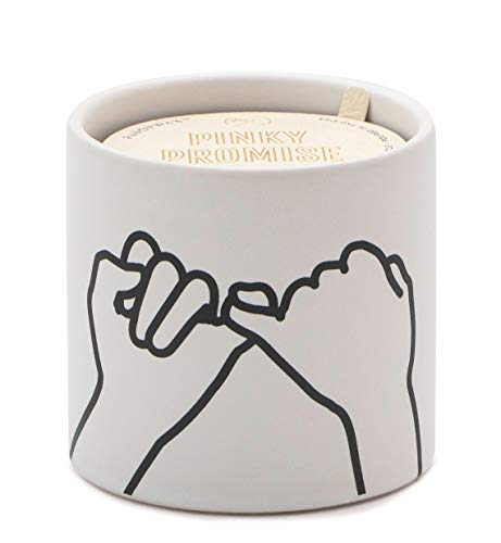 Paddywax Impressions Artisan Hand-Poured Scented Candle, 5.75-Ounce, White - Pinky Promise (Wild Fig & Cedar) #TOP25