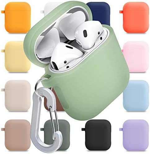 superdivision [3 in 1] AirPods Pro 2 / Pro Silicone Case + Anti-Lost Carabiner + Dust Guard Metal Film, Protective Cover with Keychain for Apple AirPods Pro (2022 / 2019) [Front LED Visible]
