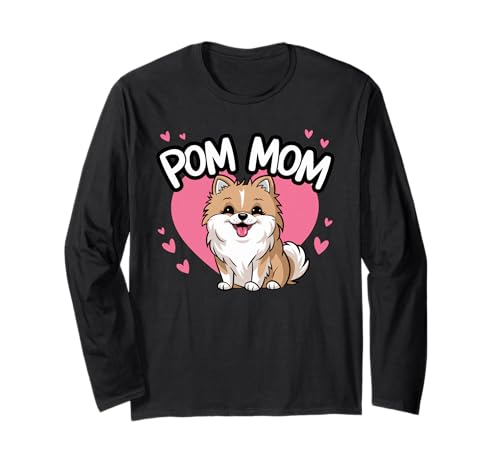 Lindos regalos para amantes de Pomerania, pompón, mamá, cachorro, perro Manga Larga