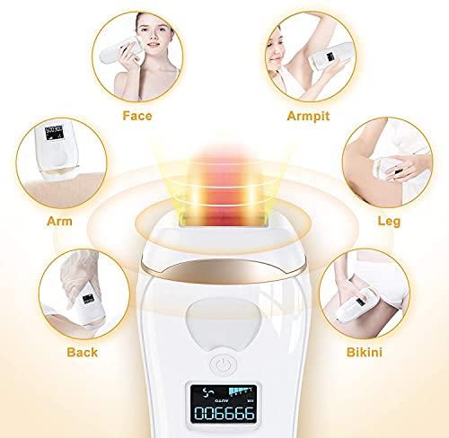 IPL Laser Hair Removal Device for Women, 999,900 Flashes At-Home Permanent Hair Remover for Facial Whole Body - Thumbnail 4