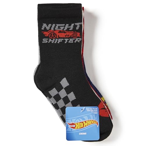 Image of Hot Wheels Boys' Race Car 5 Pack Crew Socks