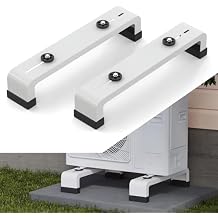 Ground Stand for Mini Split Air Conditioners 9,000-24,000 BTU, Air Conditioner Bracket for Outdoor AC Unit,AC Support Bracket Stand Base for Mini Split Heat Pump Systems,Support Up to 264lbs