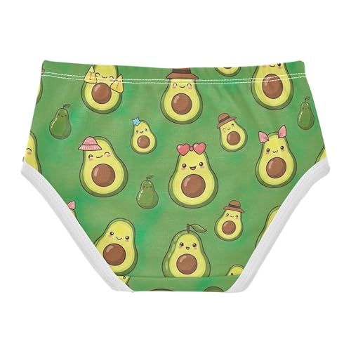 Cute Cartoon Avocados Green Toddlers Underwear Floral 2t Cotton Panties Little Girl Designer Kids Undies Briefs2