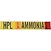 Brady 90446, 8" Dia. Vinyl HPL Liq Ammonia High Pipe Marker, 25 Cards