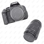 ULBTER Body Cap & Rear Lens Cap Cover for Canon EOS EF/EF-S Lens for Rebel T7 T6 T5 T8i T7i T6i SL3 SL2 T6S,5D Mark IV/III/II, 6D Mark II/I, EOS 90D/80D 77D 70D, 7D Mark II, 1DX II