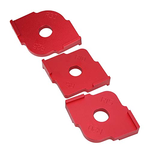 Fafeicy 3 Teilige Radius Jig Router Vorlagen Oberfräse Schablone Halbrunde Ecke Radius Quick Ecken Jig Fräser Halbkreis Positionierungsvorlage Holzbearbeitung Locator