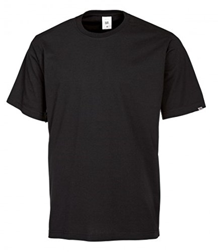 BP 1621-171-32-XL Unisex-T-Shirt, 1/2 Ärmel, Rundhals, Länge 70 cm, 180,00 g/m² Stoffmischung, schwarz, XL
