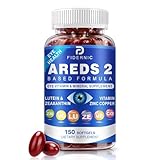 AREDS 2 Eye Vitamin & Mineral Supplement — Lutein and Zeaxanthin Supplement, Vitamin C & E, Zinc & Copper for Blue Light Protection, Eye Health Support, Eyebright , Eye Doctor Trusted — 150 Softgels