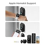 Smart Lock HK01, Keyless Entry Door Lock with Apple Home Key, Fingerprint Deadbolt, Supports Apple Homekit, Safety Lock for Front Door, Easy Installation, Auto-Locking - Image 2