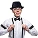 FEYIR 1920s Mens Costume Accessories Fedora Hat Pocket Watch Suspenders Bow Tie Gatsby Cosplay Roaring 20s Outfit for Men
