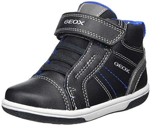 Geox Bébé Garçon B Flick Boy A Sneakers, Black/Royal, 27 EU Cover
