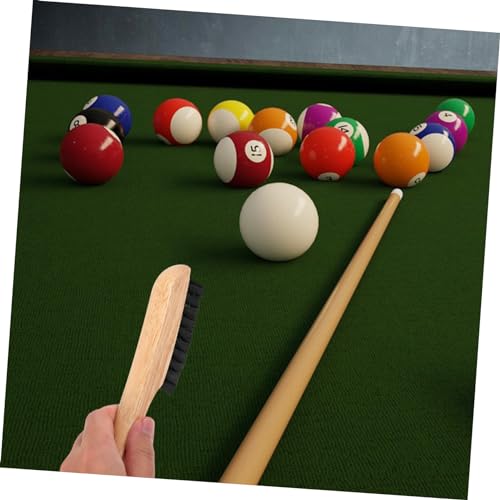 FOYTOKI Pool Table Billiards Accessory Cleaning Tool Billiard Supplies Billiard Club Supply Billiard Table Brush Clean Brush Billiard Pool Brush Cleaning Brush Tablecloth Solid Wood