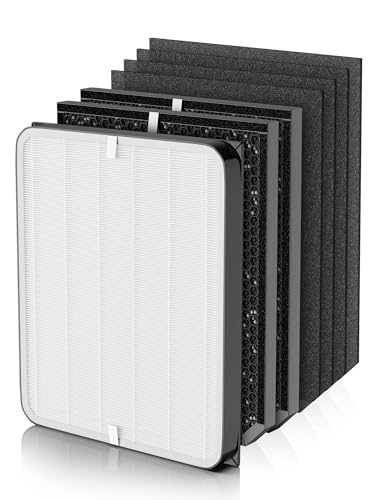 Image of 3500 Replacement Filter Compatible with Air Doctor 3000, 3500 & 3500i Air Purifiers - 1 High-Efficiency Filter, 2 Carbon /VOC Filters, and 4 Pre-Filters - Compare to Part # ADF3001, ADF3002 & ADF3003