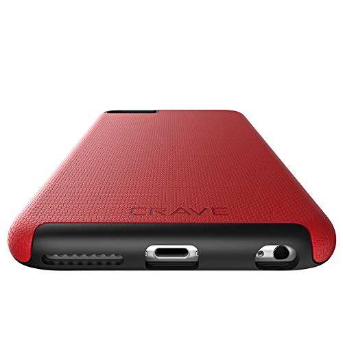 Crave Iphone 6S Plus Case, Dual Guard Protection Series Case For Iphone 6 6S Plus (5.5 Inch) - Red #TOP7