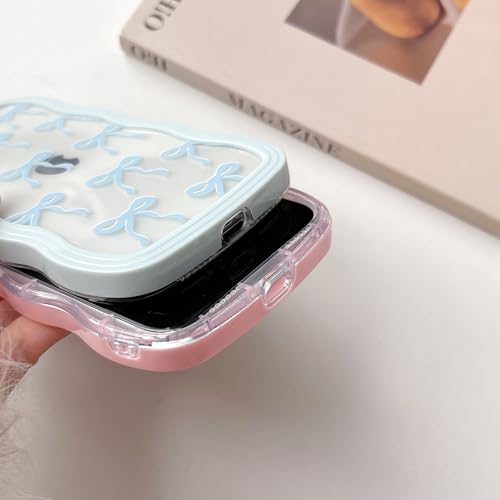 Coque iPhone 11 esthétique bleu pastel pour fille - 5