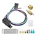 40 AMP Electric Radiator Fan Relay Kit 185 On 165 Off Electric Fan Wiring Kit with Temperature Sensor Switch Electric Cooling Fan Thermostat Kit Thermostat Radiator Fan Thermostat Switch for Fan