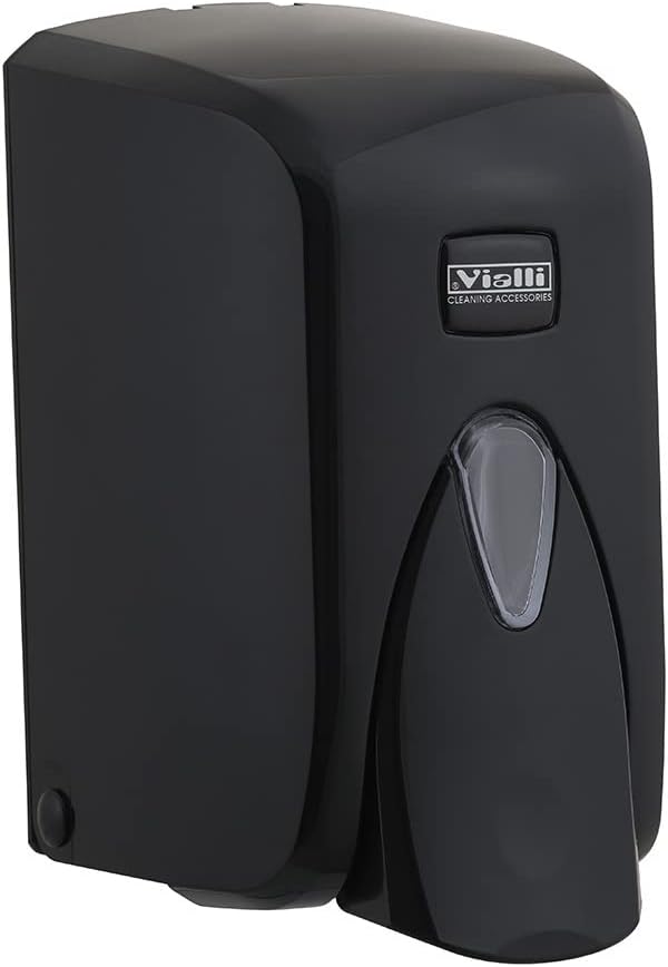 Vialli S5B Sıvı Sabun Dispenseri Aparatı Hazneli Siyah 500 ml