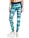 Skechers Active Women's Printed Ankle Tight, Electric Blue Lemonade Multi, Small
