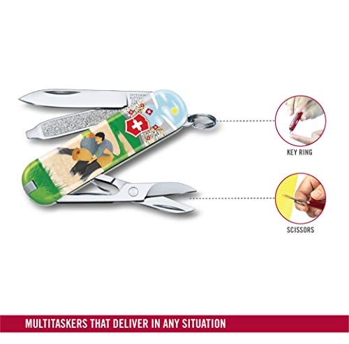 Canivete Victorinox Classic SD Swiss Wrestling - Edição Limitada 2020, 7 funções