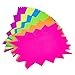 Juvale Neon Starburst Tags - Vibrant Neon for Vision Board & Poster Supplies - Smooth Writing Surface for Bulletin Board Cutouts - Name Tags & Classroom Decor - 60 Ct, 3 x 5 in, 6 Colors