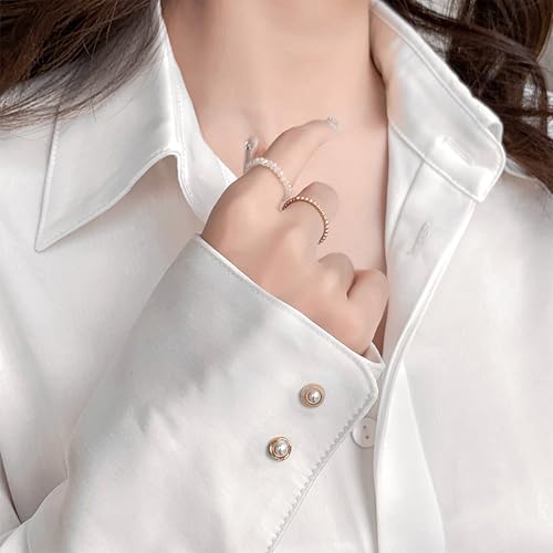 Quacc 10 PCS Women Shirt Brooch Buttons Blouse Modesty Pins Cover Up Brooch Lapel Pins Safety Button Prevent Accidental Exposure Decorative Pins for DIY Bag Cardigan Dress Clothes4