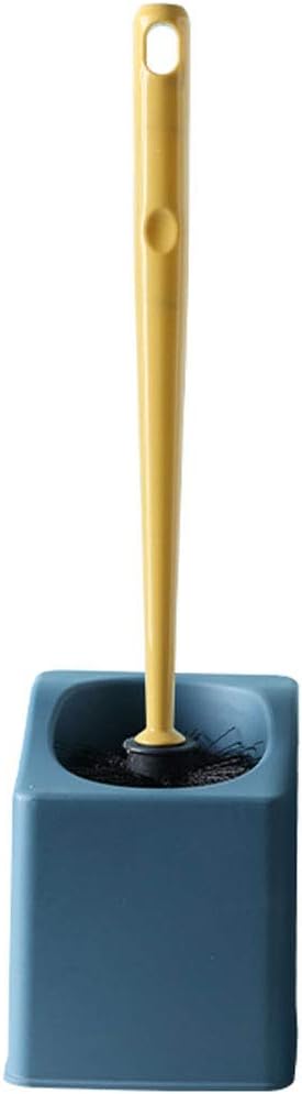 Wall-Mounted Toilet Brush, Toilet Brush with Long Handle, Simple Design Toilet Brush, Bathroom Cleaning Toilet Brush, Creative Toilet Brush Toilet Brush and Holder (Col (Brass)