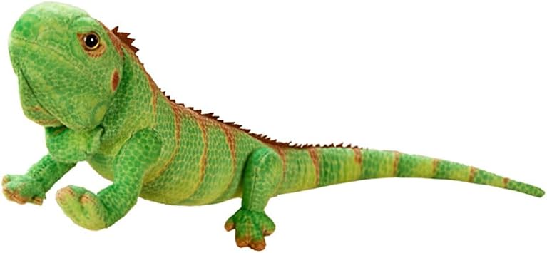 NatureMan25.5 inches Realistic Lizard Stuffed Animal Toys, Chameleon Dolls, Reptile Soft Toys Green Maned Lizards Plush,Toys Gifts for Kids