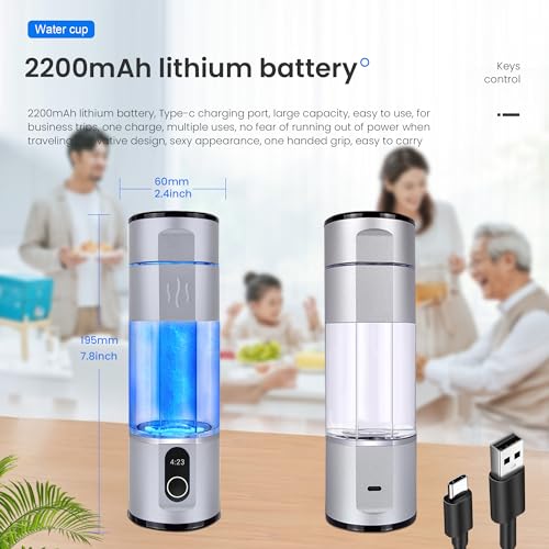 Bouteille hydrogène 5000PPB PEM SPE ALH14SILVER rechargeable