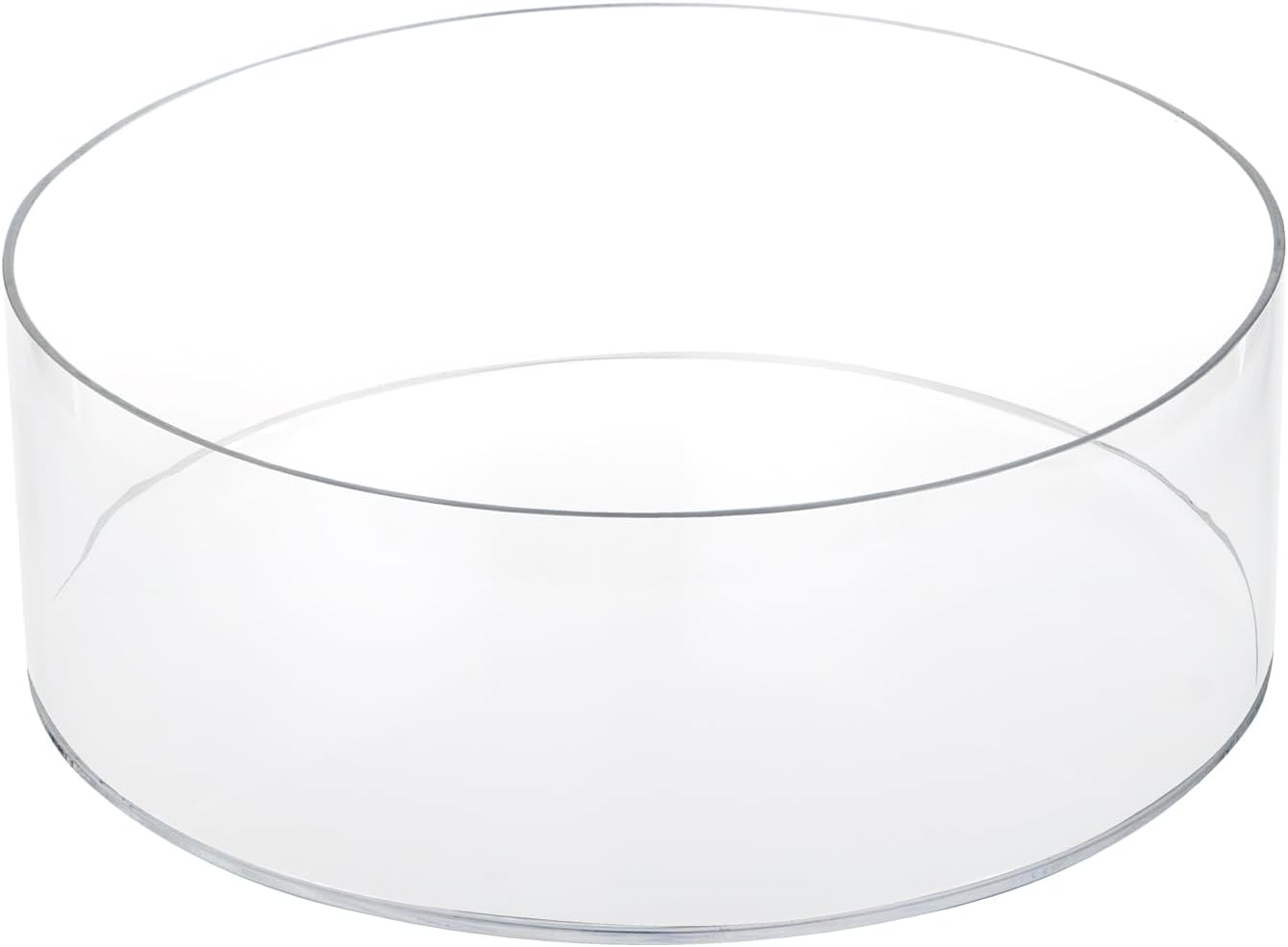 Large Round Acrylic Cake Stand, 12"Dx4"H, Clear