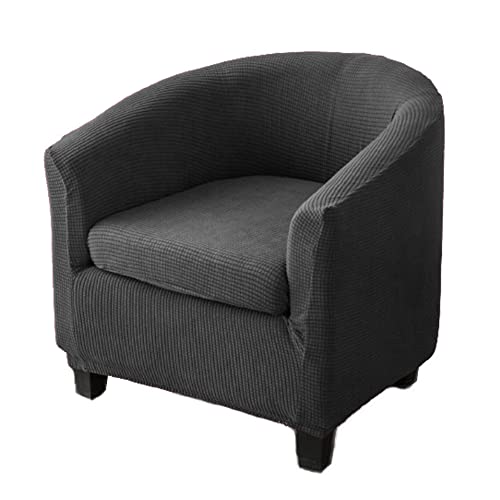 Bestenrose Housse de fauteuil 2 pièces - Stretch - Jacquard - Avec accoudoirs - Pour fauteuil club, cocktail, café, fauteuil relax - Housse extensible Cover