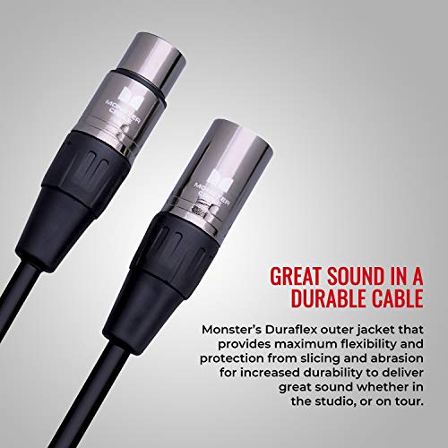 Câble de microphone XLR haut de gamme à construction multitorsadée Monster