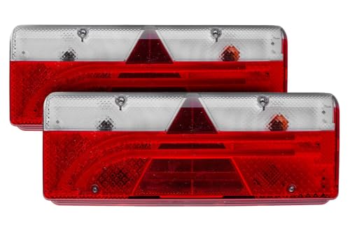 Feux arrière Europoint III étanches IP56K complets avec gabarit et ampoules