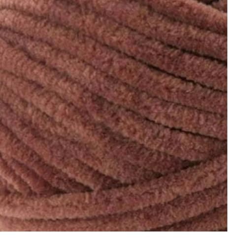 Image of Premier Yarns Parfait Chunky Chenille Crochet Knitting 3.5 Oz 6 Super Bulky Weight 3 Pack Bundle with Bella's Stitch Place Holders (Cocoa)