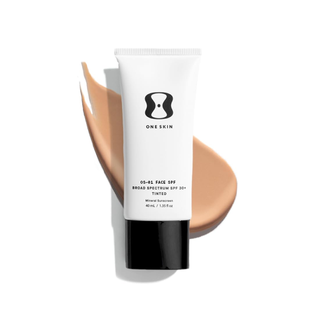 OneSkin FACE SPF OS-01 Peptide Broad Spectrum SPF 30 Mineral Sunscreen- Scientifically Proven to Protect Skin from UV
