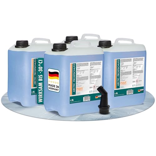 INOX® 4 x 5L Arctic Scheibenfrostschutz Konzentrat bis -30°C - Auto Frostschutzmittel Scheibenwaschanlage - Scheibenwischwasser schlierenfrei
