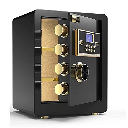 CWZZWS Coffre-Fort avec Mot de Passe, Alarme Domestique, Bureau, Coffre-Fort Invisible, Petit Coffre-Fort antivol de 45 cm (Couleur : Or, Taille : 36 x 30 x 45 cm)